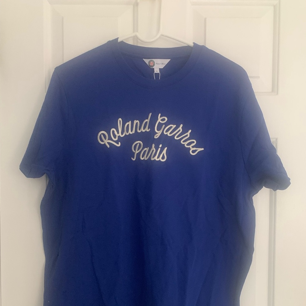 NWT Roland Garos Paris tennis Authentc mens tshirt
